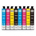Inkoustové kazety Epson 604XL 8 ks Kompatibilní T604XL S čipem Černá Azurová Purpurová a Žlutá Pro XP-2200 XP-3200 XP-4200 WF-2910 1