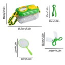 Insect Observation Set 4 pcs Box with Magnifying Glass 15.5×10 cm Net 13×23 cm Catching Tools Tweezers Outdoor Educational Toy 5