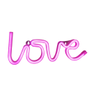 Insegna neon LED da parete "love" 35 x 13 cm Decorazione luminosa rosa da parete Alimentazione USB o 3x batterie AA Decorazione romantica per interni 1