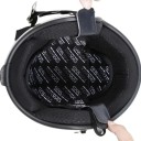 Inserto transpirable para casco de motocicleta Universal Negro Poliéster Acolchado interior higiénico para casco de moto 3