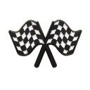 Insigna emailată cu steag de curse în carouri 1,8 × 3 cm insignă metalică alb-negru pentru rucsac, rever, îmbrăcăminte, accesoriu motorsport 1