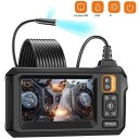 Inspektionskamera med dobbelt linse 8 mm 1080p 4,3&quot; IPS-display vandtæt endoskopkamera med LED-lys længde 1 m 1