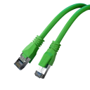 Instalační LAN kabel Cat6A 10Gbps 10 m SFTP RJ45 26AWG 550 MHz síťové propojení zelená a fialová pro PC, switche a PLC 6