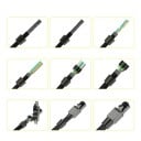 Instalační RJ45 konektor CAT7 STP beznástrojový Easy Jack 40Gbps 2000MHz IDC černý modul pro zakončení síťového kabelu 3
