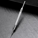 Instrument metalic cu două fețe pentru îndepărtarea pivoților curelei ceasului cu o furcă și un vârf pentru ajustări precise 2