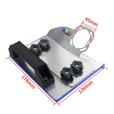 Instrument pentru polizor pentru tăierea unghiurilor plăcilor la 45° Suport cu bază 14x18 cm Adaptor orificiu 45 mm pentru polizor unghiular 3