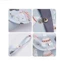 Insulated Nappy Bag 11 x 7.5 x 21.5 cm Waterproof Bag with Strap for Mums Travel Bag with Indian Motif 3