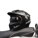 Integrale motorhelm met afneembare zonneklep en inklapbare vizier ABS schaal enduro met ventilatie voor motor en scooter 2