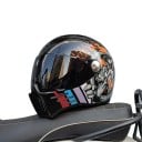 Integrale Motorradhelm mit dunklem Visier und Brille ABS Schale geschlossene Helm für Motorrad, Roller, Quad und Motocross 1