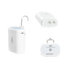Inteligentna pompka do nawadniania kropelkowego z Wi-Fi i Bluetooth 71 x 90 mm USB-C bateria 18650 4 pompy białe do automatycznego podlewania kwiatów 3
