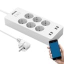 Inteligentná Wi-Fi predlžovacia šnúra 6x zásuvka, 4x USB 1,8 m 2