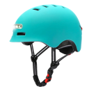 Inteligentní cyklistická helma s předním a zadním LED světlem městská unisex přilba nastavitelný obvod velikost M 54-57 cm baterie 3