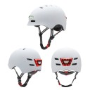 Inteligentní cyklistická helma s předním a zadním LED světlem městská unisex přilba nastavitelný obvod velikost 2