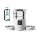 Inteligentní dávkovač krmiva 4,5 l WiFi automatický podavač se 2 miskami pro psy a kočky pro suché krmivo mobilní ovládání aplikací 2