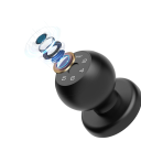 Inteligentní dveřní zámek na otisk prstu a kód 30 otisků aplikace mobilní ovládání mechanický klíč černý pro zabezpečení dveří 4