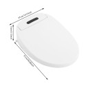 Inteligentní poklop na toaletu Elektrické bidetové sedátko 1300 W 51 x 37 x 13 cm Materiál PP s krytím IPX4 Bílý Dálkové ovládání 2