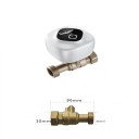Inteligentní ventil DN25 s Wi-Fi 80 x 32 x 32 mm mosazný tlak 1,6 MPa průměr 17 mm bílý na dálkové ovládání a uzávěr vody 2