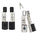 Inteligentní zámek dveří cylindrický otisk prstu Bluetooth aplikace klávesnice IC karta USB nouzové napájení pro byt 2