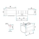 Inteligentní zámek dveří otisk prstu klávesnice nastavitelný cylindr aplikace TTLock elektronické ovládání zabezpečení domácnosti 6