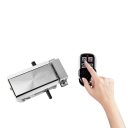 Inteligentní zámek na dálkové ovládání 137 × 77 × 37 mm bateriový dosah 10 m stříbrný pro zabezpečení dveří 2