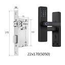 Inteligentní zámek na dveře s otiskem prstu 22x170 (50, 50) Tuya aplikace Type-C černý pro pravé i levé dveře 2