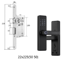 Inteligentní zámek na dveře s otiskem prstu 22x225 (50, 50) Tuya aplikace Type-C černý pro pravé i levé dveře 2