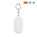 Inteligentny breloczek z alarmem dźwiękowym 130 dB B500 z aplikacją Tuya, ładowany Bluetooth, LED światło 70 x 36 x 17 mm biały na osobiste 1