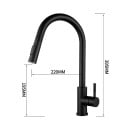Inteligentny dotykowy czujnikowy kran kuchenny G9/16 395x220x195 mm Nowoczesna bateria zlewozmywakowa z bezdotykowym sterowaniem 4