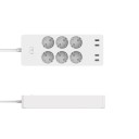 Inteligentny przedłużacz Wi-Fi 6x gniazdo, 4x USB 1,8 m 3