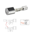Intelligens hengerzár ajtókhoz WiFi ujjlenyomat Bluetooth alkalmazás billentyűzet IC kártya USB vészhelyzeti tápegység lakásokhoz 5