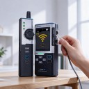 Intelligent kabelsøger og netværkstester RJ45/RJ11 med PoE-test, 2,4" farveskærm, 1500 mAh, USB-C, sort-grå, til reparation og vedligeholdelse 5