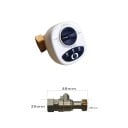 Intelligent ventil DN20 med Wi-Fi og manuel betjening 88 x 25 x 25 mm messingtryk 1,6 MPa diameter 13 mm hvid til vandstop 3