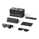 Intelligente AR-Brille mit HDR10-Unterstützung und einer Helligkeit von bis zu 1200 Nits mit SDR-zu-HDR-Konvertierung in Schwarz für Filme und Spiele auf einer großen virtuellen Leinwand 2