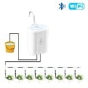 Intelligente Tropfbewässerungspumpe mit Wi-Fi und Bluetooth 71 x 90 mm USB-C 18650 Batterie 8 Pumpen weiß für die automatische Bewässerung 4