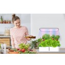 Intelligentes hydroponisches System mit WiFi und automatischer Pumpe, 14 Steckplätze, 5 l Tank, LED Pflanzenlicht, weiß, für den Anbau von Kräutern 5