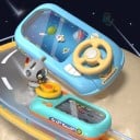 Interactief Kinder Spel Stuur Race Simulatie Zuignappen Muziek Geluid Plastic Blauw Educatief Speelgoed Voor Op Tafel 3