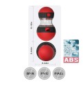 Interactieve hondenspeelgoed snack- en voerdispenser met verstelbare openingen tegen snel slikken 15,5 x 8,7 cm twee kleuren 2