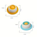 Interactive Bowl for Dogs and Cats 12 x 12 cm Plastic Bowl with Licking Ball for Yogurt Pouches and Slow Feeding 3