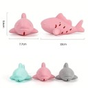 Interactive Cat Toy 12 x 7.7 x 5.6 cm Silicone Fish-Shaped Treat Toy Mental Stimulation and Play 4
