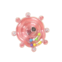 Interaktives Papageienspielzeug, 8 cm, drehbar, zum Aufhängen, Vogelkäfigspielzeug, Schnabeltraining, sensorische Stimulation, Spiel und Spaß für Vögel 4