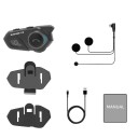 Intercom Bluetooth com microfone macio Qualcomm BT 5.0 30 m IP67 Redução de ruído ENC2.0 CVC8.0 Duração 15 h 3