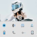 Intercom Bluetooth com microfone rígido Qualcomm BT 5.0 30 m IP67 Redução de ruído ENC2.0 DSP CVC8.0 Siri som HIFI Autonomia 15 h 3