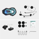 Intercom Bluetooth T-MAX PRO Qualcomm 5.0 IP65 570mAh Autonomia 17 h Suono HIFI Design aerodinamico Supporto per più dispositivi 3