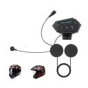 Intercomunicador para motocicleta BT12 con micrófono suave, Bluetooth 5.0, IP67, 15 h de reproducción de música, respuesta automática de llamadas 2