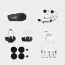 Intercomunicador para motocicleta FreedConn KY Pro con Bluetooth 5.0 para 6 conductores, 2000 m, CVC8.0, asistente de voz, IP65, micrófono suave y duro. 4