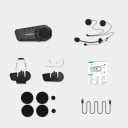 Intercomunicador para motocicleta FreedConn KY Pro con Bluetooth 5.0 para 6 conductores, 2000 m, CVC8.0, asistente de voz, IP65, micrófono suave 4