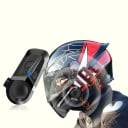 Intercomunicador para motocicleta L1 con micrófono suave Bluetooth 5.3 IP67 USB-C 15 h de duración de batería Sonido HD Control de voz para cascos 2