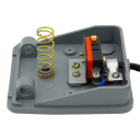 Interrupteur pédalier pour machines à souder à retour automatique SPDT 0-400 V 0-10 A 8 x 8 x 3,5 cm gris pour le contrôle des soudeuses et des machines à pied 4