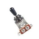 Interruptor de 3 posiciones con palanca de metal y rosca Interruptor eléctrico universal para guitarras, amplificadores, coches y electrónica 2
