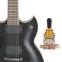 Interruptor de 3 posiciones con palanca de metal y rosca Interruptor eléctrico universal para guitarras, amplificadores, coches y electrónica 6